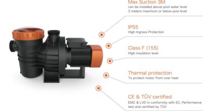 משאבה לבריכה משאבת סנון משאבת סחרור KlimaTeknik ProMax פאזית קלימטקניק-ביצועים