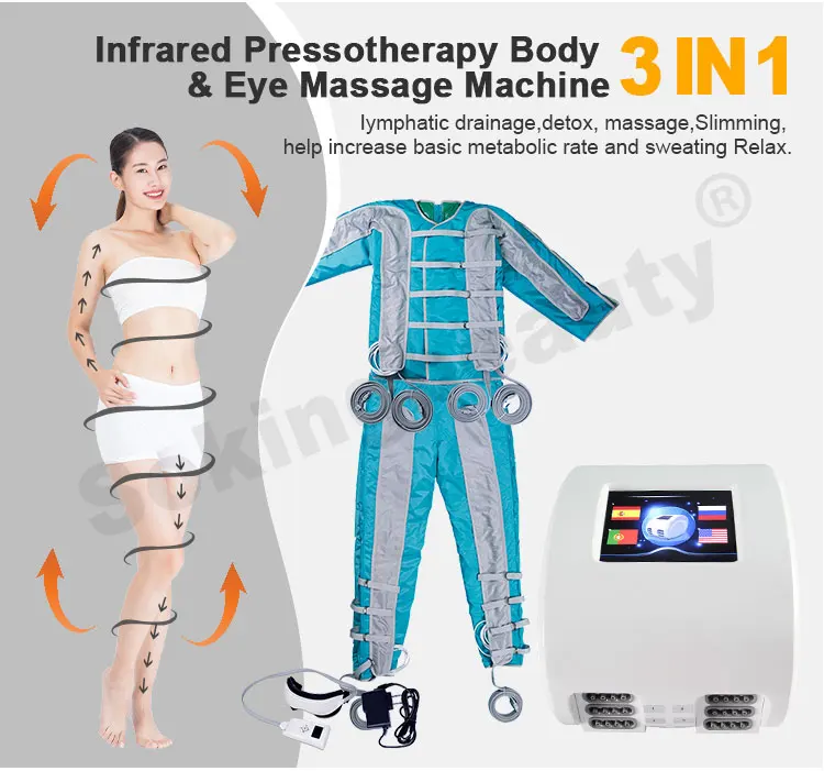 pressotherapy slimming suit device lymphatic drainage pressotherapy machine