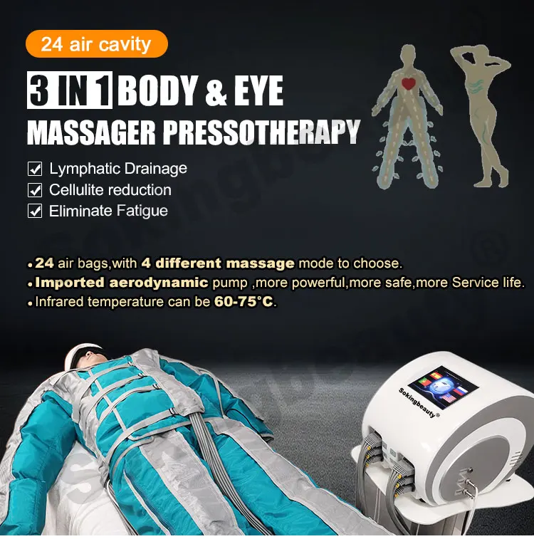 pressotherapy slimming suit device lymphatic drainage pressotherapy machine